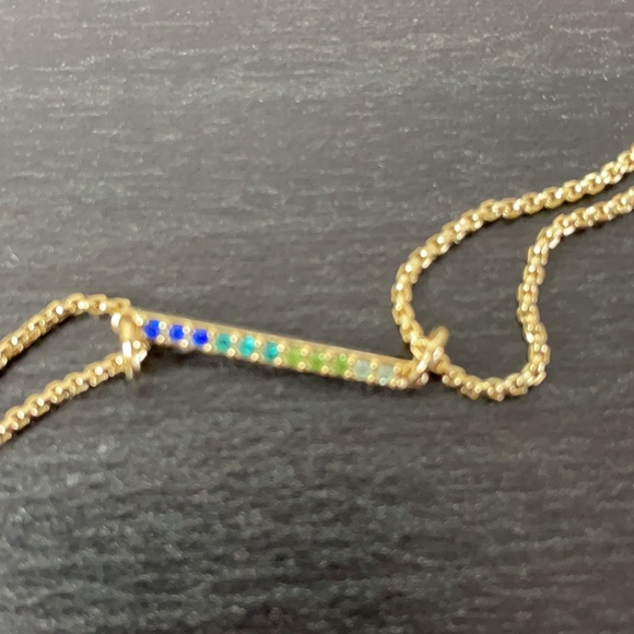 Stella & Dot Rainbow Harmony Gold Tone Bracelet - Picture 5 of 8